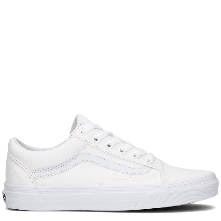 plain white old skool vans