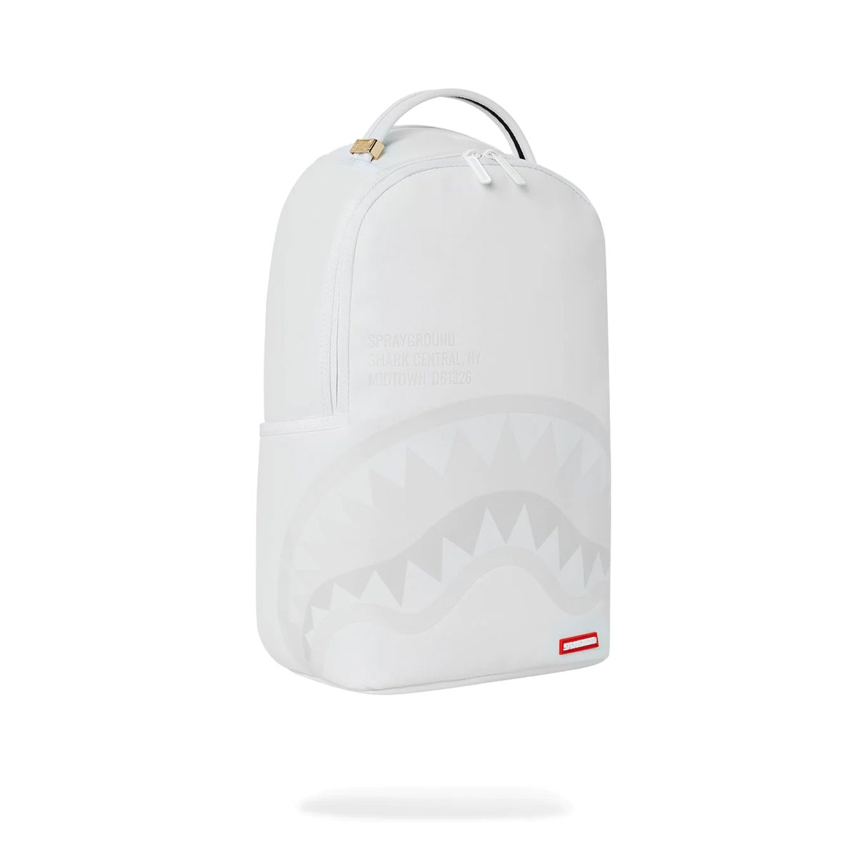 Sprayground Unisex Shark Central 2.0 White DLXSV Backpack